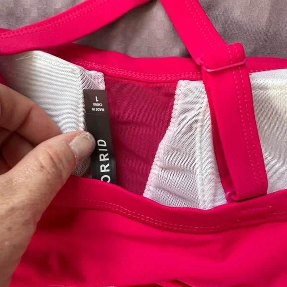Torrid Hot Pink Bikini Top - Picture 3 of 3